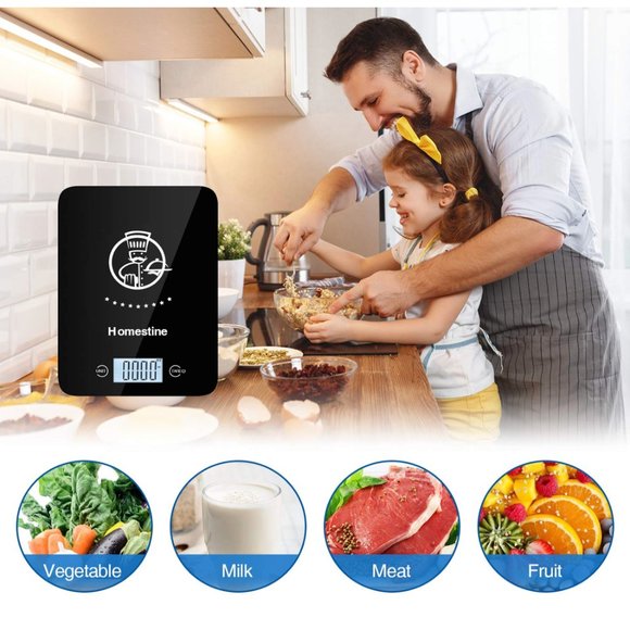 Electronic Food Scale 11lb Digital Kitchen Scale Grams & oz Postal Scale 8x6 - Picture 6 of 7